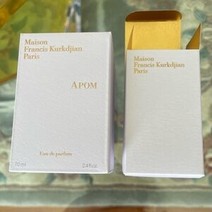 Empty Box from Maison Francis Kurkdjian Paris Apom Eau De Parfum Packaging